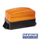 NARVA LED Guardian Quad Flash Strobe Light, Flange Base - Amber 85346A